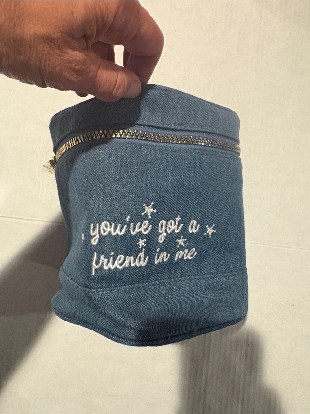Disney Canvas Travel Pouch - Blue "You've Got a Friend in Me"